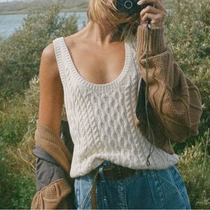 Free People High Tide Cable Tank size M